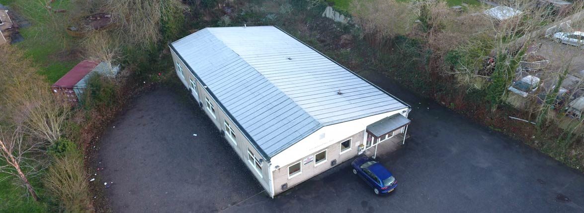 Silver Band Hall Aerial View